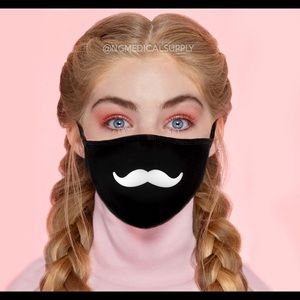 Mustache face mask